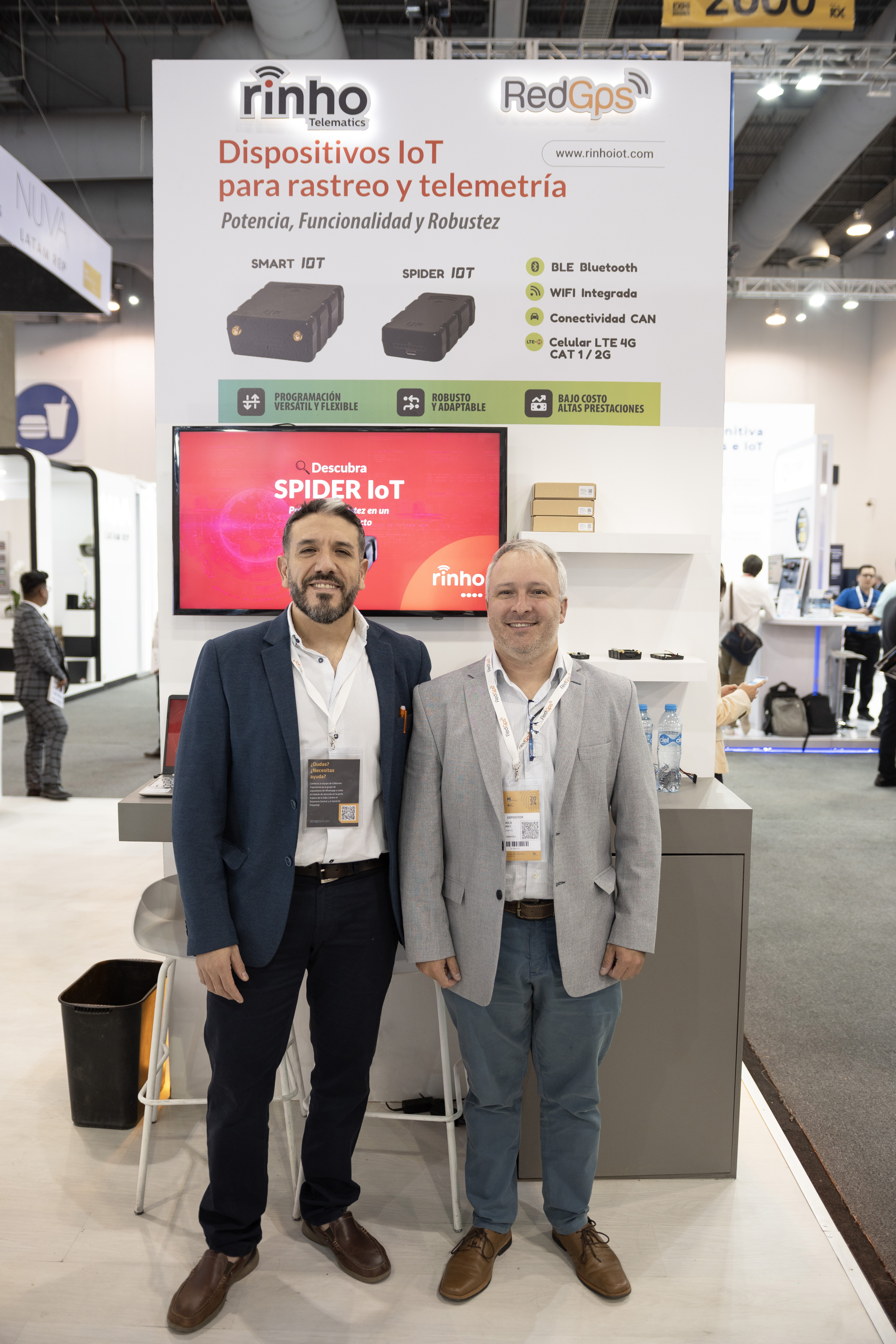 Stand de Rinho Telematics en Expo Seguridad México 2024