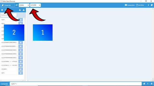 Configuración del puerto serial